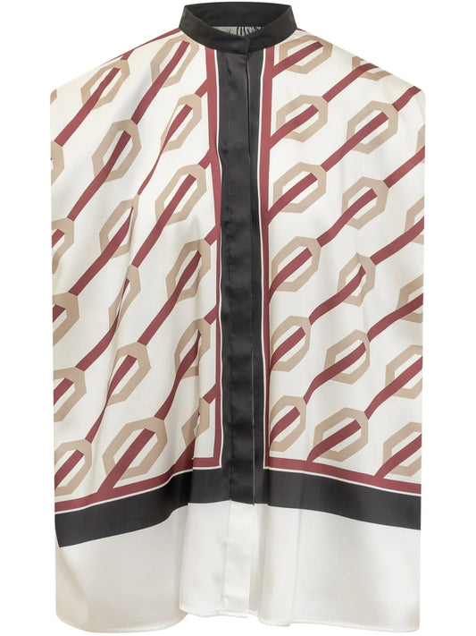 Vunica-Print Blouse