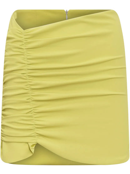 Draped-Detailed Mini Skirt