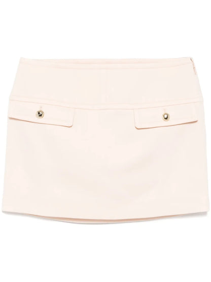 Patch Pockets Miniskirt