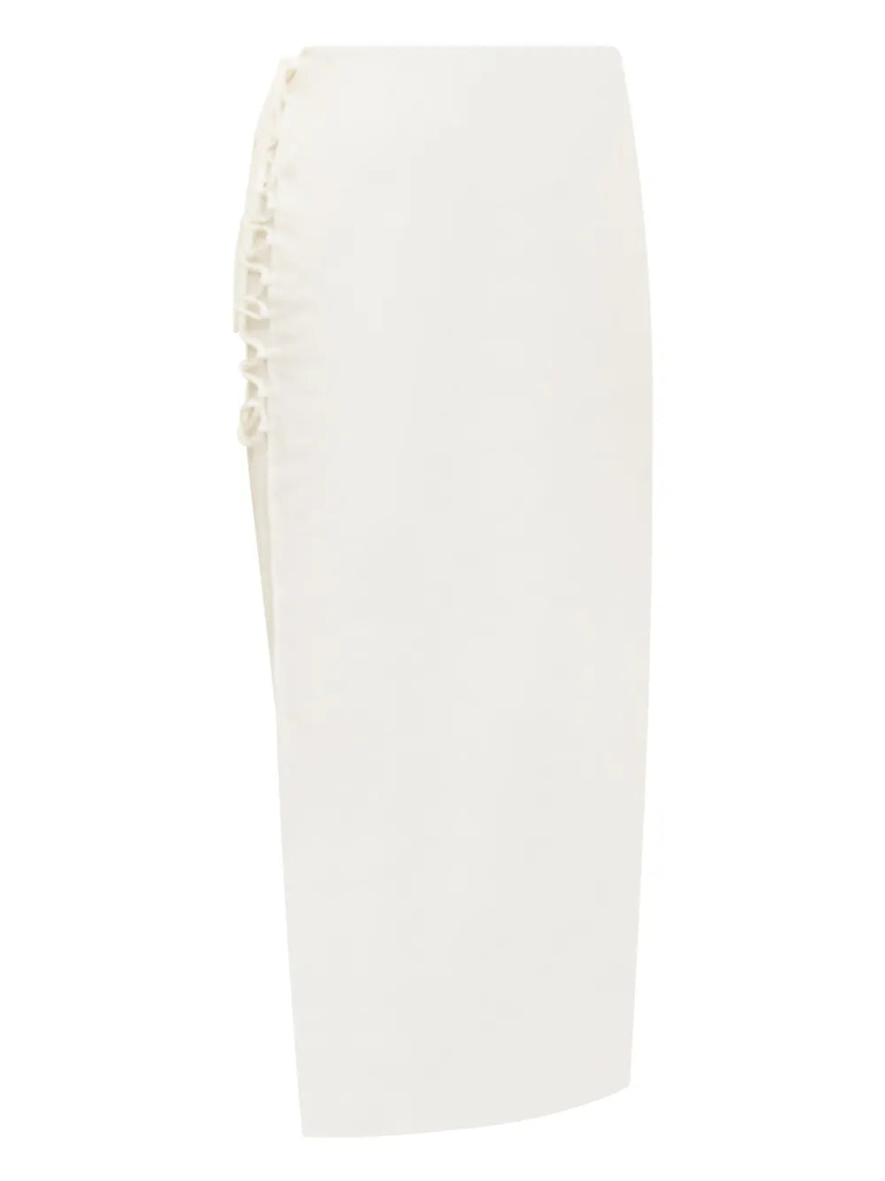 Side Lace-Up Midi Skirt