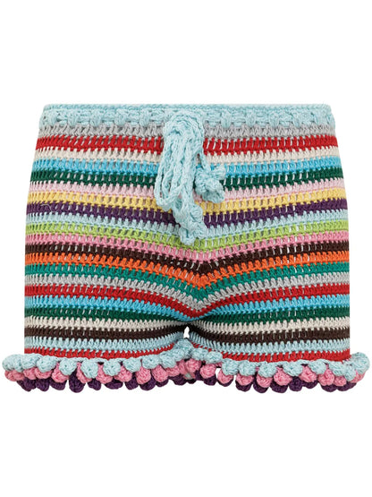 Crochet-Knit Shorts