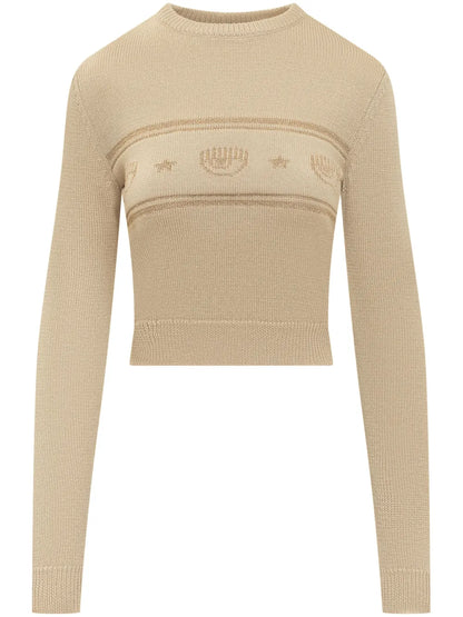 Eyelike-Intarsia Jumper