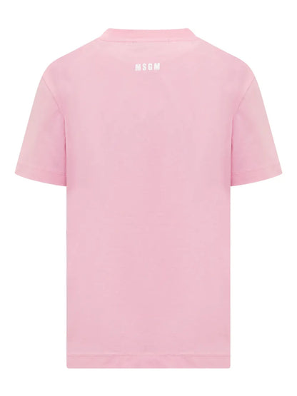 Cat-Embroidered T-Shirt
