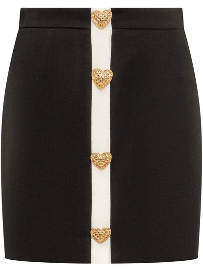 Heart-Motif Mini Skirt