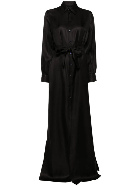 Silk Shirt Dress