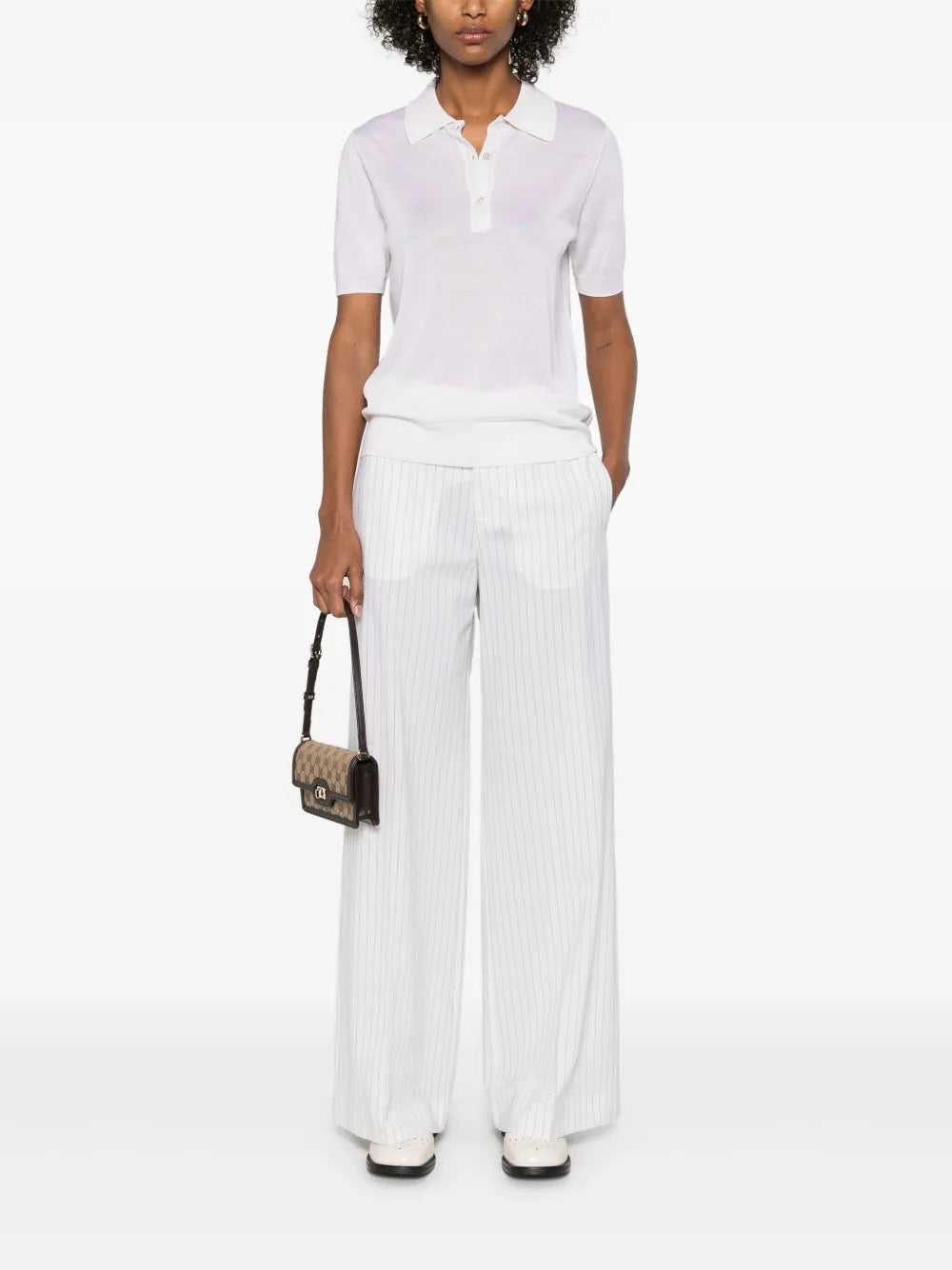 Fine-Knit Polo Shirt