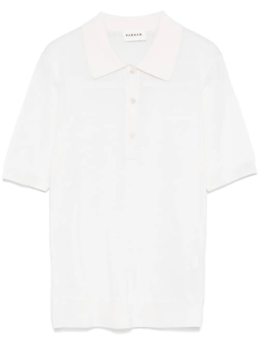 Fine-Knit Polo Shirt