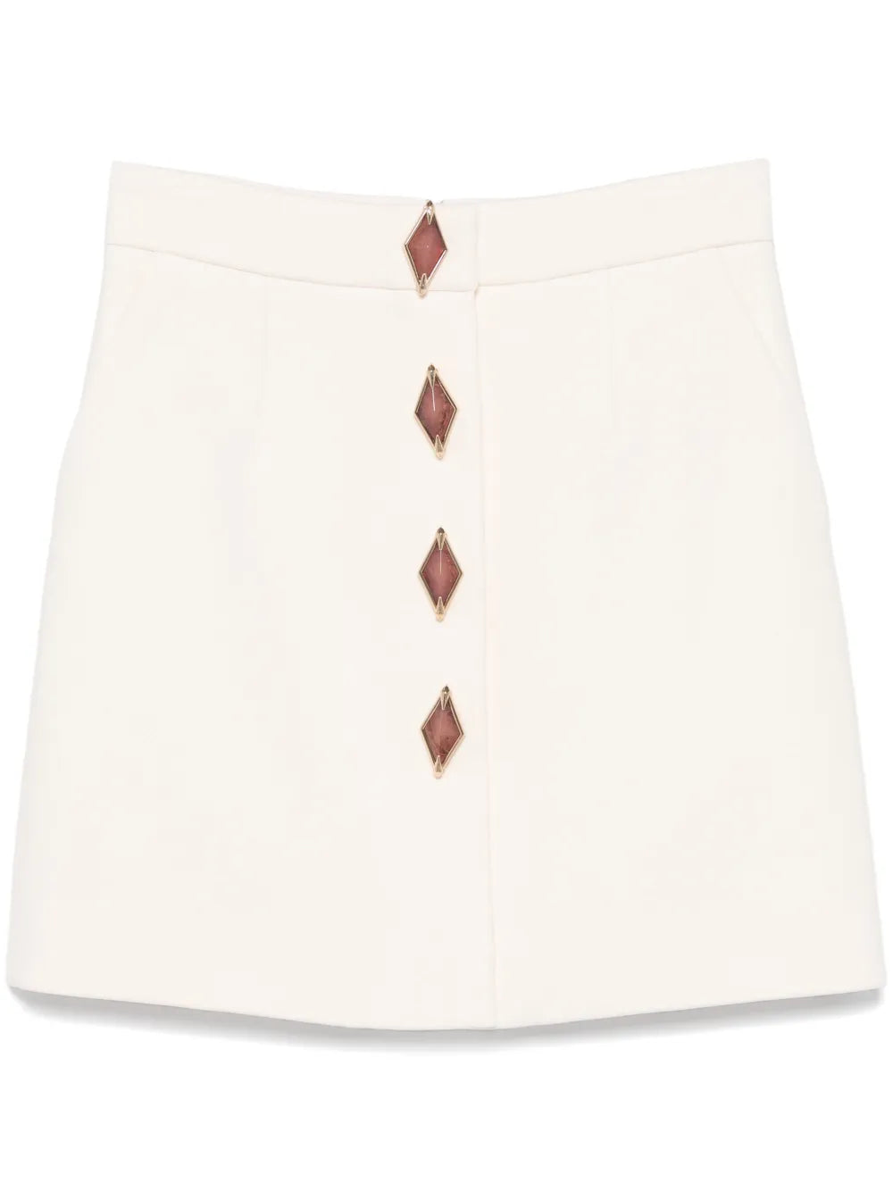 Gem-Embellished Mini Skirt