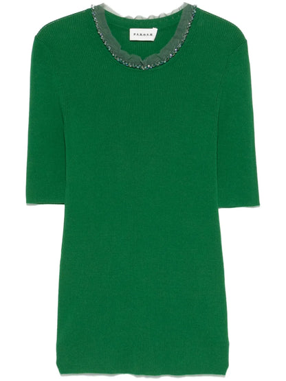 Bead-Embellished T-Shirt
