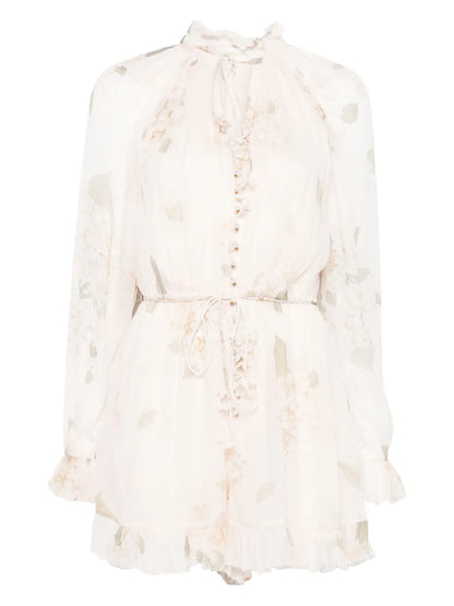 Floral-Print Playsuit