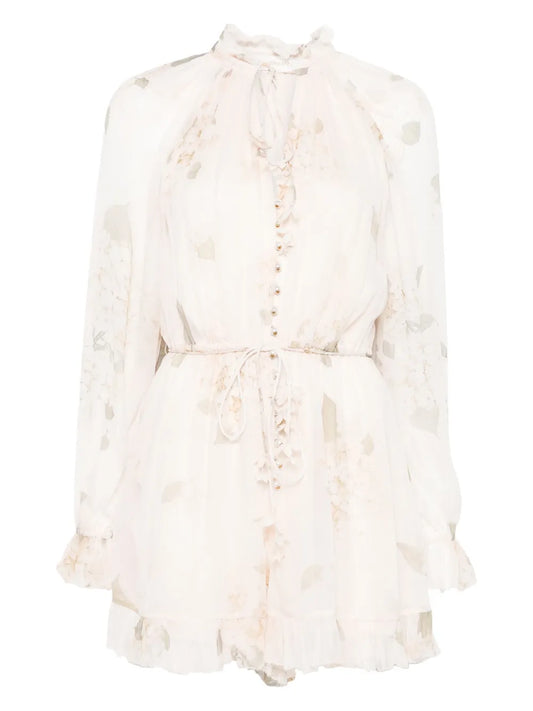 Floral-Print Playsuit