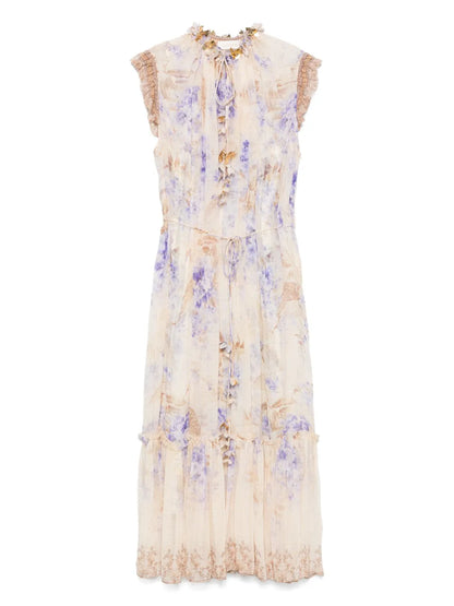 Dawning Flutter Midi Dress