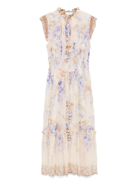 Dawning Flutter Midi Dress