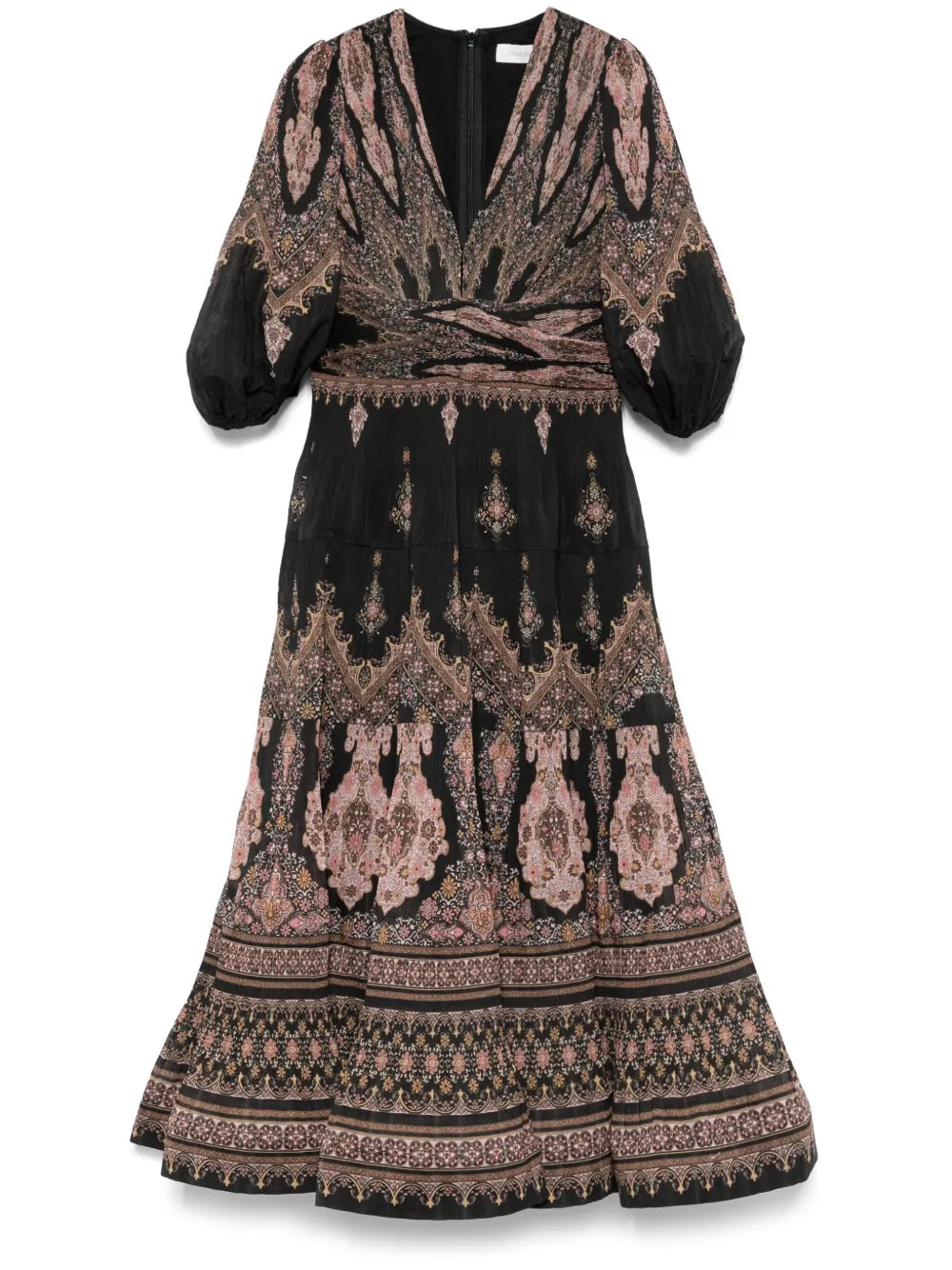 Pleated Midi Dress