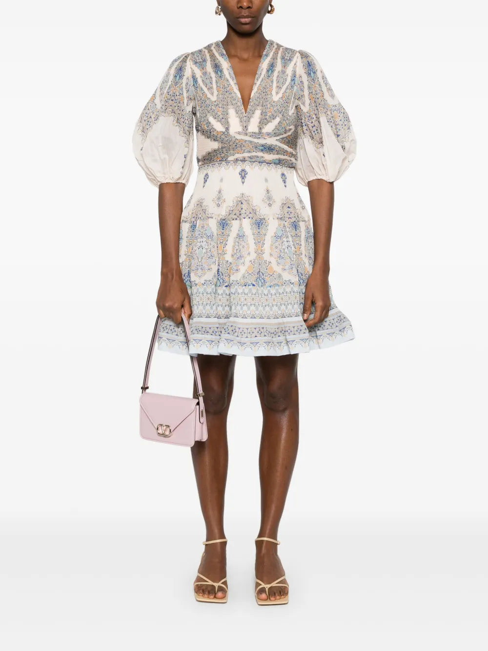Pleated Mini Dress