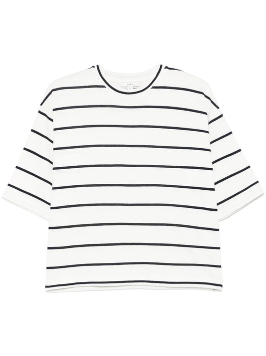 Striped Wide-Sleeve T-Shirt