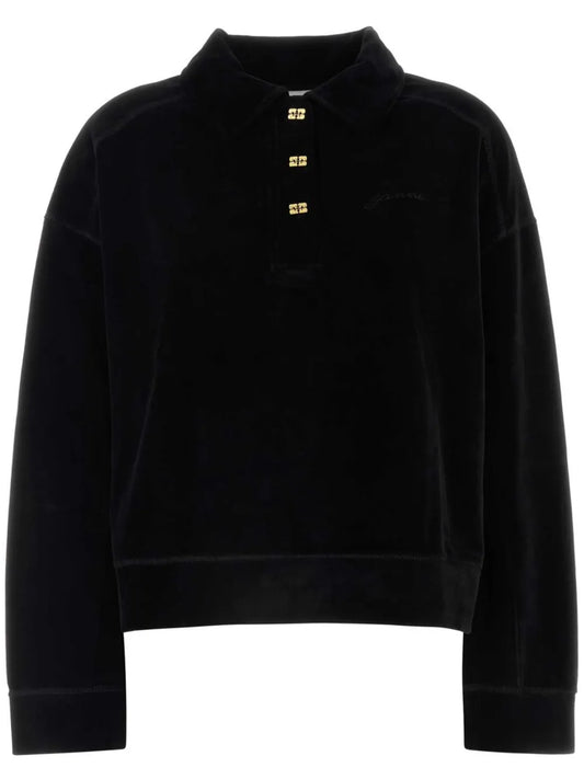 Velour Polo Shirt