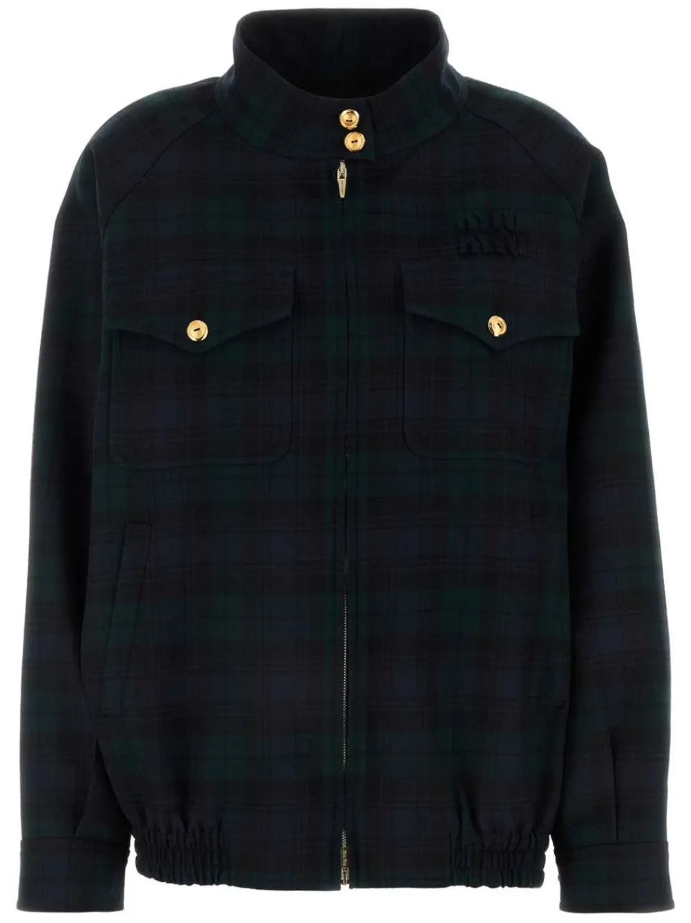 Logo-Embroidered Bomber Jacket