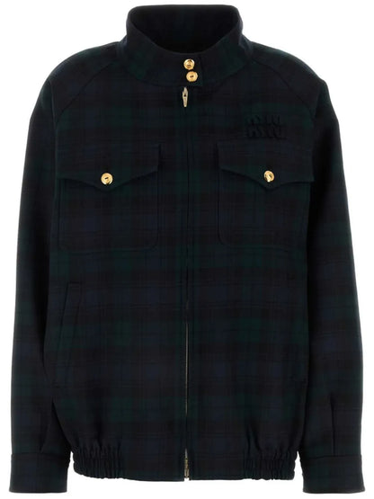 Logo-Embroidered Bomber Jacket