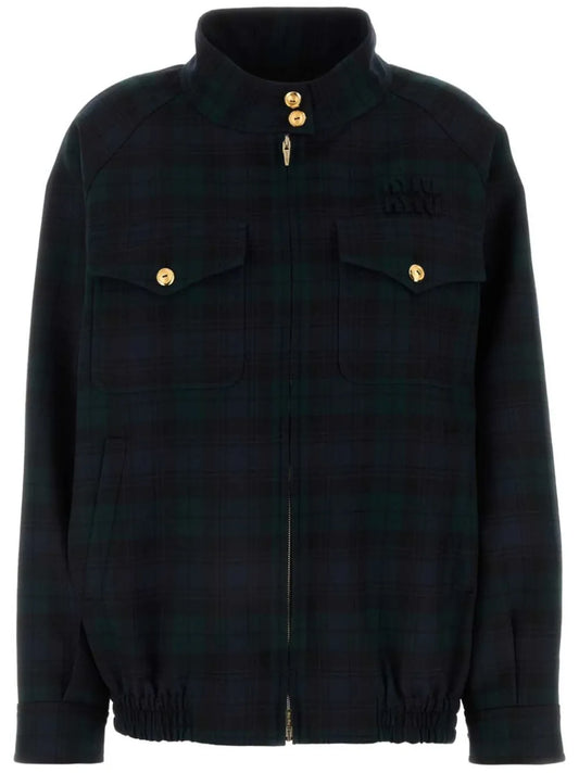 Logo-Embroidered Bomber Jacket