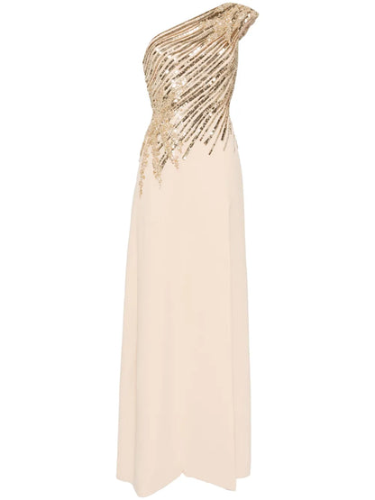 One Shoulder Sequin Dress