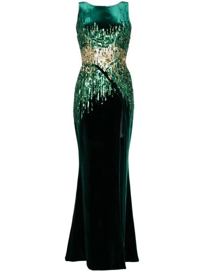 Sequin Velvet Dress