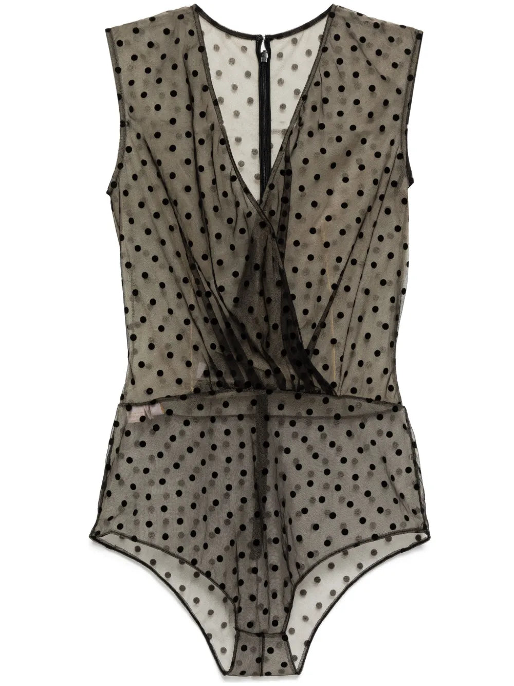 Dotted Tulle Bodysuit