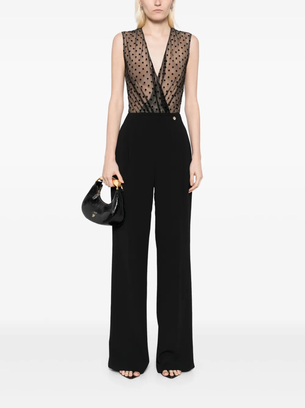 Dotted Tulle Bodysuit