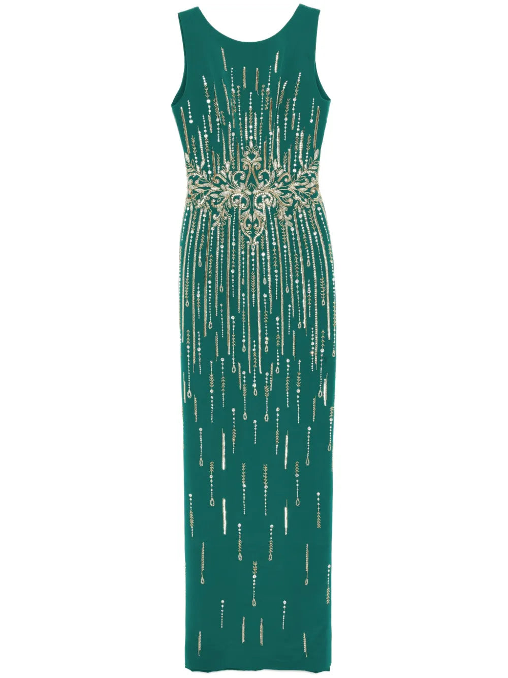 Crepe Beaded Dress