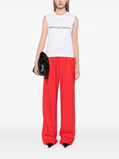 Slogan-Print Top