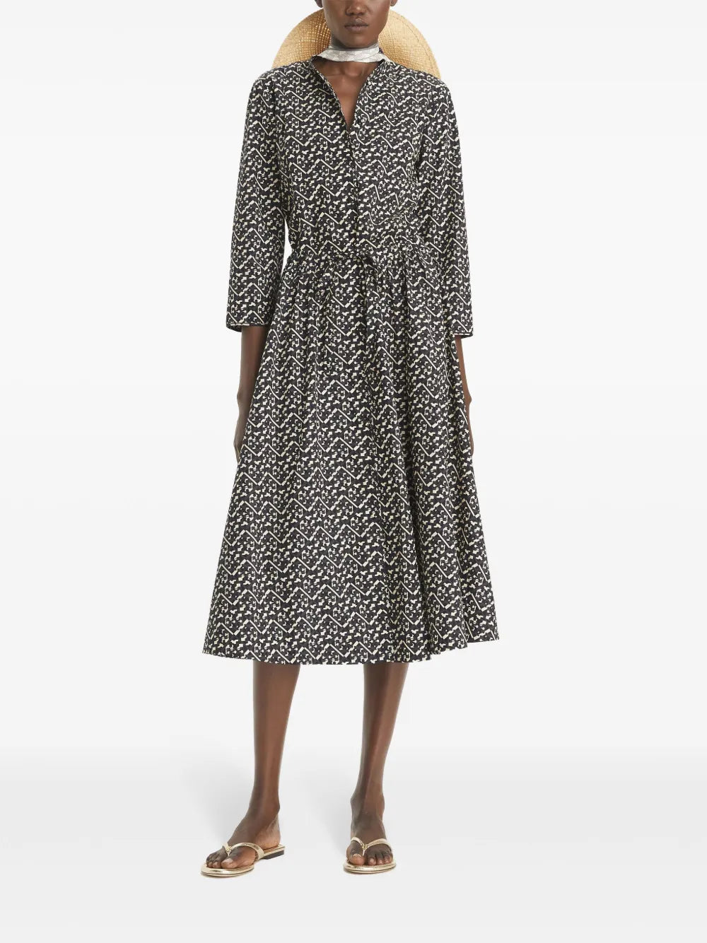 Poplin Midi Dress