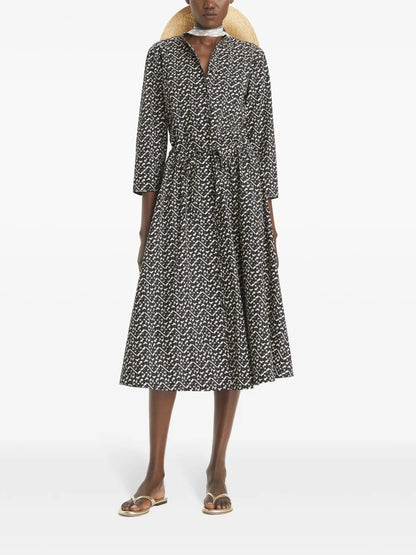Poplin Midi Dress