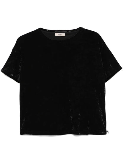 Crushed-Velvet T-Shirt