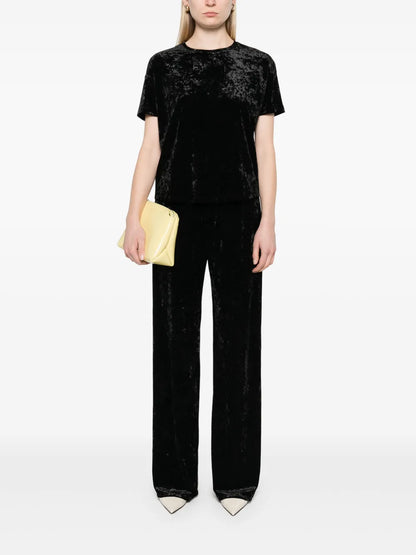 Crushed-Velvet T-Shirt