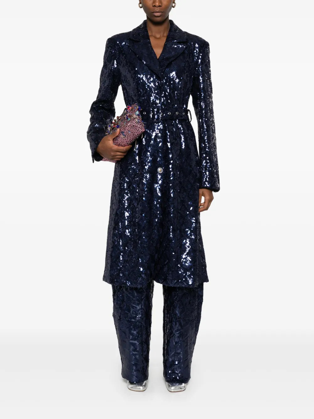 Sequinned Cargo Pants