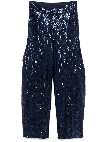 Sequinned Cargo Pants