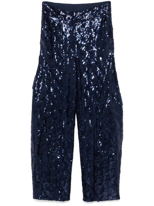Sequinned Cargo Pants
