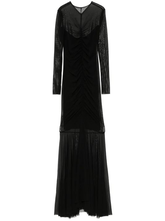 Shirred Fishtail Gown
