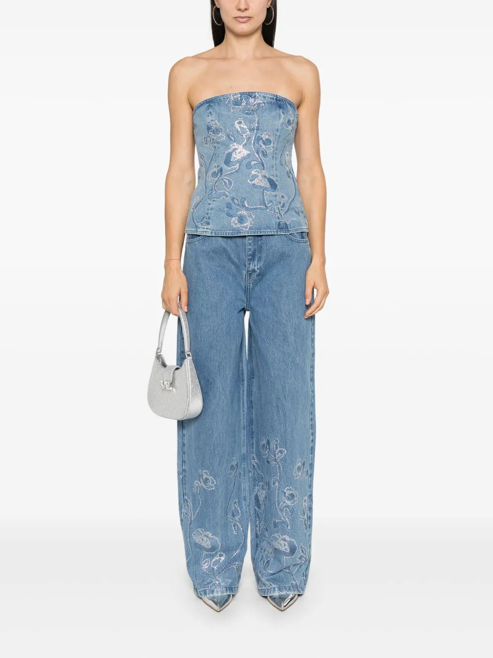 Rhinestone-Embellished Top