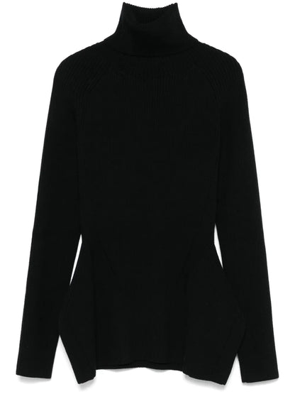 Ribbed-Knit Sweater