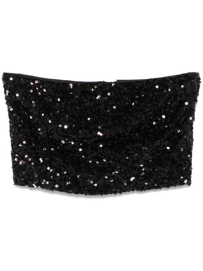 Sequined Crop Top