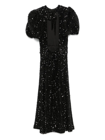 Sequinned Midi Dress