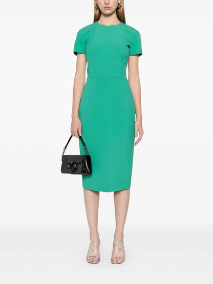 Short-Sleeve Midi Dress