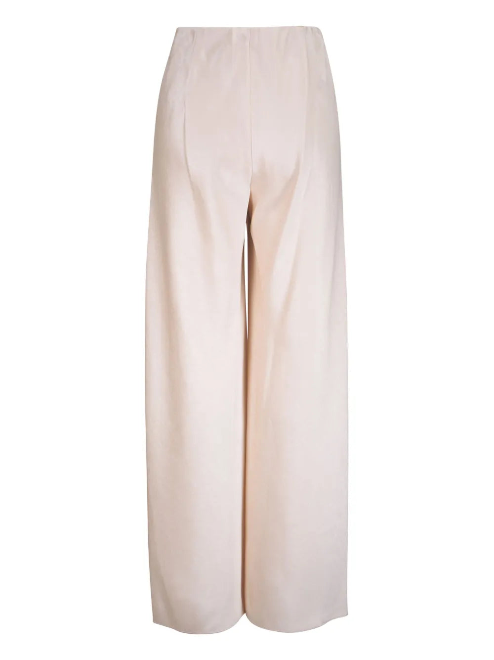 High-Waisted Satin Trousers