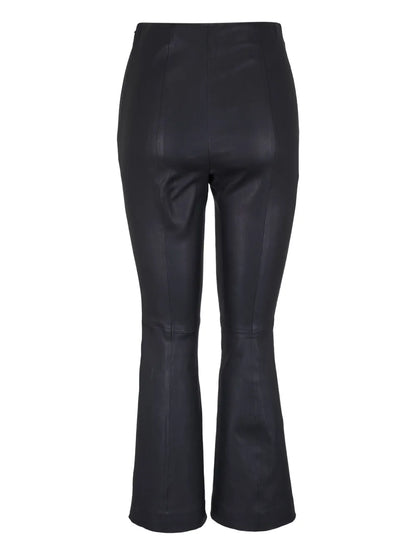 Cropped Leather Trousers