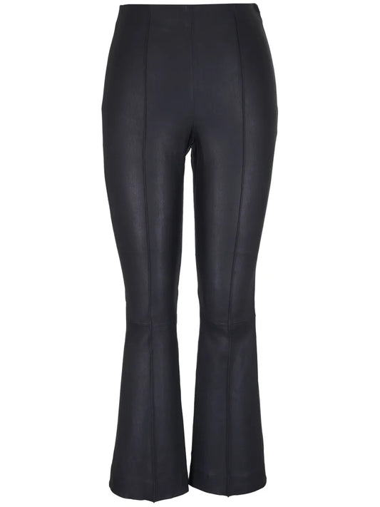 Cropped Leather Trousers