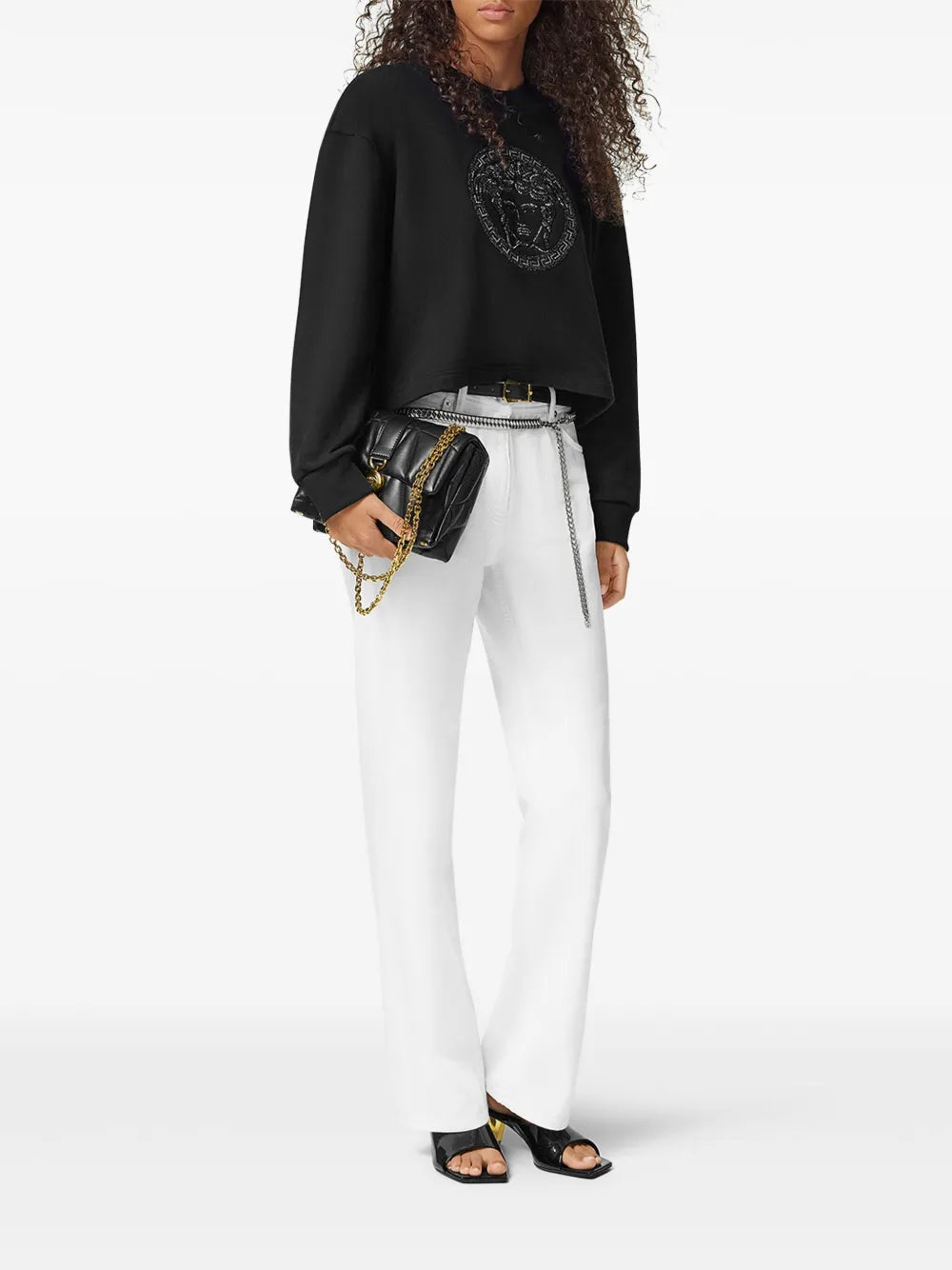 Medusa-Embellished Sweatshirt
