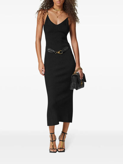 Safety Pin Slip Midi Dress