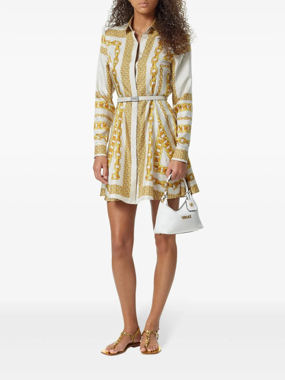 Treasure Silk Midi Shirt Dress