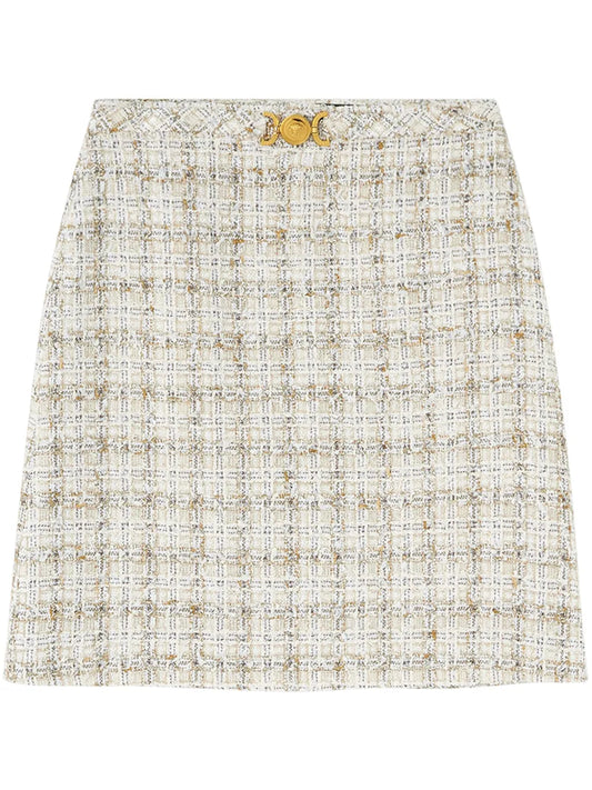 Tweed A-Line Mini Skirt